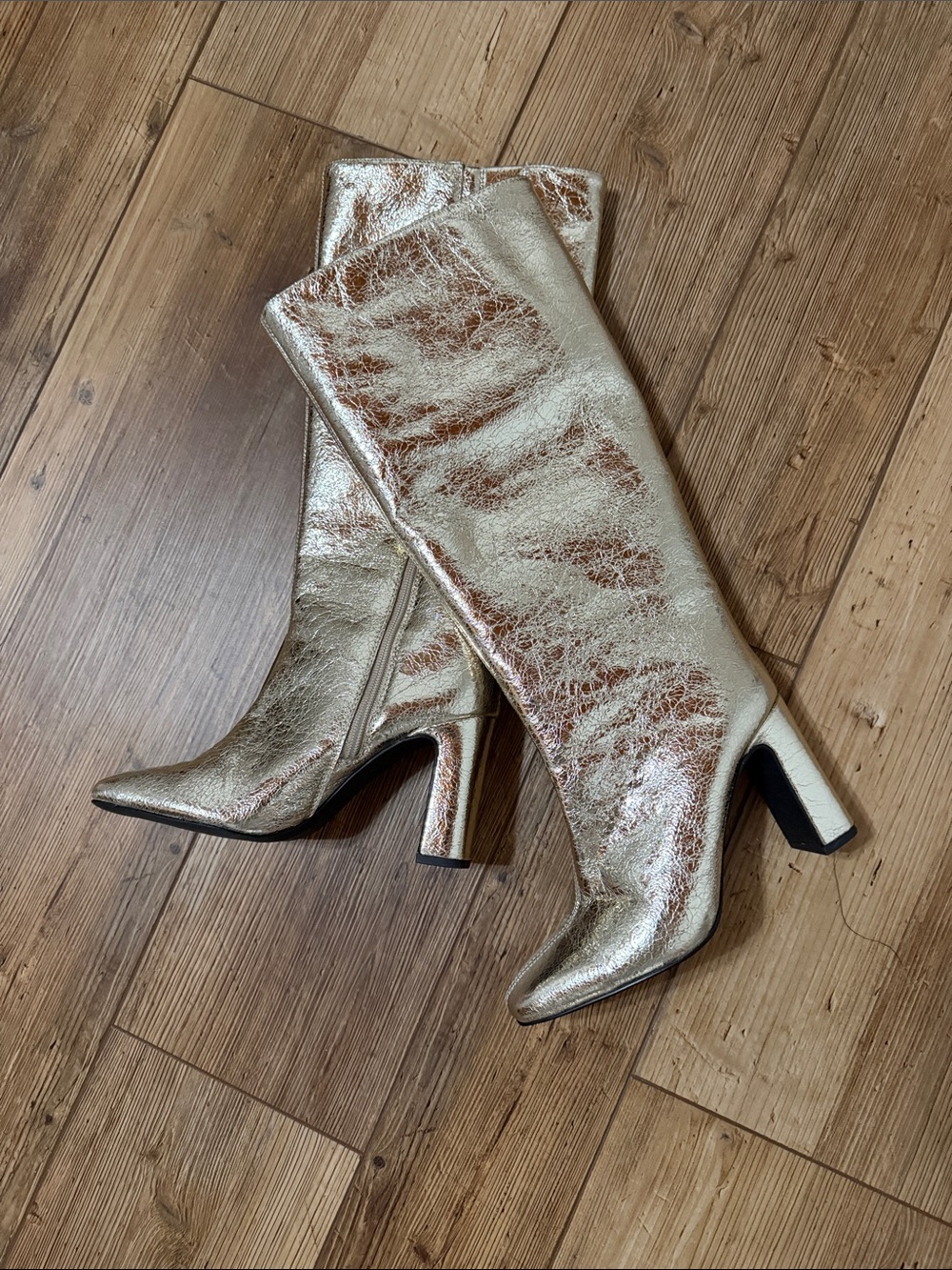 A New Day Gold Knee-High Boots